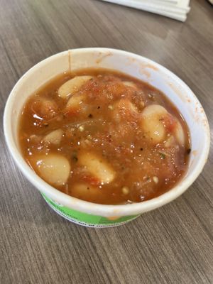 Summer soup off of the specials menu  at FAM's Cuisine in Sarasota