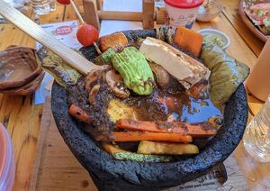 Volcán Vegano 🌋🌱(tofu) at La Negrita Restaurante in Puerto Penasco