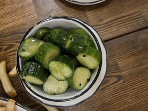 Persian cucumber side  at Grand Lake Kitchen in Oakland
