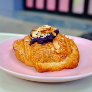 Ube croissant  at Zonts Bakehouse in Northbridge