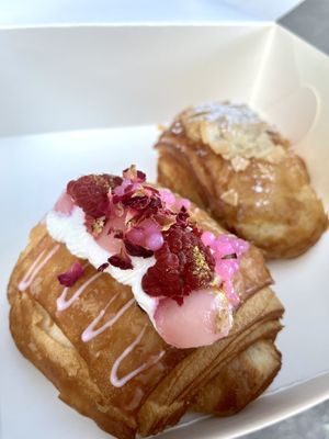 Bandung Rose and Lychee Croissant & Almond Croissant   at Zonts Bakehouse in Northbridge