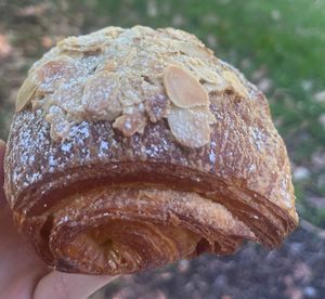 vegan almond croissant   at Zonts Bakehouse in Northbridge