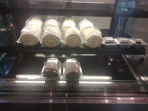 Dessert case at The Vegan Chef - Sandton in Johannesburg