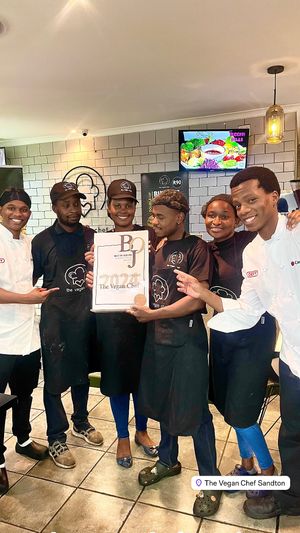 Best Vegan Restaurant Award  at The Vegan Chef - Sandton in Johannesburg