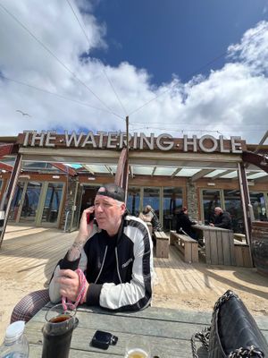 Exterior of all restaurant at The Watering Hole in Perranporth