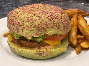   at Flower Burger in Brighton