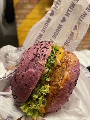   at Flower Burger in Brighton