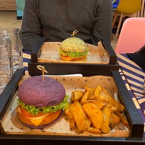   at Flower Burger in Brighton