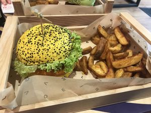   at Flower Burger in Brighton