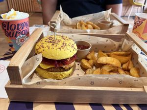   at Flower Burger in Brighton