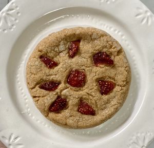 Ginger Strawberry cookie #Veganuary at The Cookie Jar in Chiang Mai
