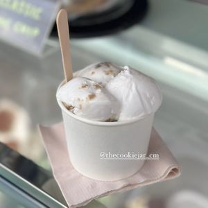 Lemon cheesecake gelato   at The Cookie Jar in Chiang Mai
