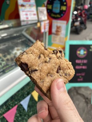 Gluten-free Choc chip cookie bar  at The Cookie Jar in Chiang Mai