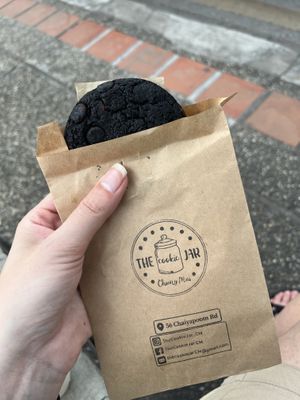 Black velvet cookie  at The Cookie Jar in Chiang Mai