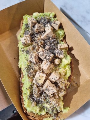 Toast at Base V Juicery in Milan