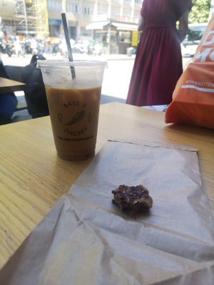 So delicious I forgot to take a photo before eating! at Base V Juicery in Milan