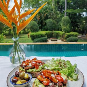 Avocado Tempeh Tartine  at Yoga House in Koh Phangan