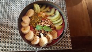 Smoothie bowl at Yoga House in Koh Phangan