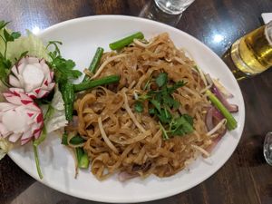 Pad see yw noodles - ask for no egg at Mews Thai in Poulton-le-fylde