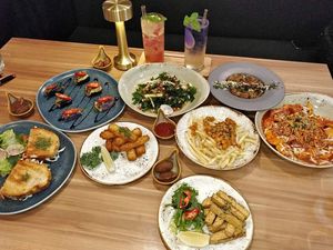 delicious spread at Am I Addicted in Central Singapore