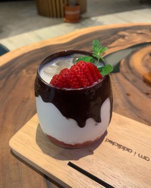 Strawberry Chung milk - recommended   at Am I Addicted in Central Singapore