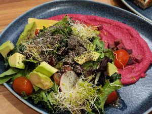 Garbanzo Beetroot Salad at Am I Addicted in Central Singapore