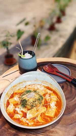 Vegan Torta Di Riso Pasta at Am I Addicted in Central Singapore