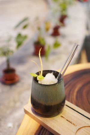 Vegan Iced Ginseng Smoothie at Am I Addicted in Central Singapore