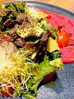 Garbanzo Beetroot Salad at Am I Addicted in Central Singapore