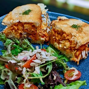 Grilled Cheese Kimchi Sandwich at Am I Addicted in Central Singapore