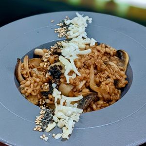 Vegan Option Doenjang Truffle Risotto at Am I Addicted in Central Singapore
