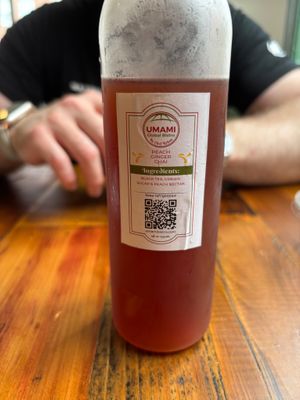 In house cold chai, refreshing  at Umami Global Bistro in Catonsville