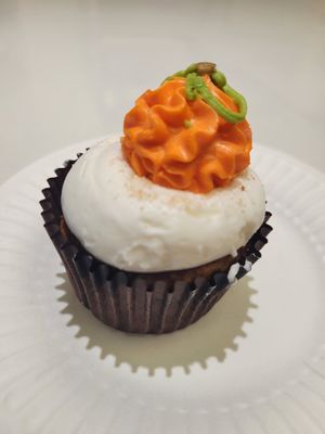 Pumpkin cupcake at Sensitive Sweets in Fountain Valley