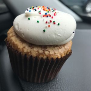 Vanilla Cupcake at Sensitive Sweets in Fountain Valley