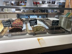 Vegan cakes available at Hot Numbers Coffee Roasters - Shepreth in Royston