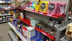 Snacks and more at Corner Market/Bookstore in Calhoun