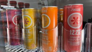 Izze Drinks at Corner Market/Bookstore in Calhoun