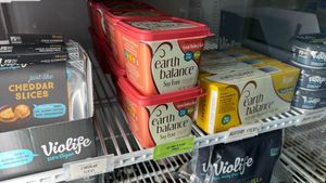 Violife and Earth Balance at Corner Market/Bookstore in Calhoun