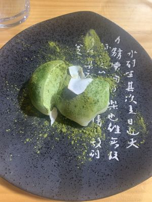 Matcha Green Tea Mochi  at TOFU Girona in Girona