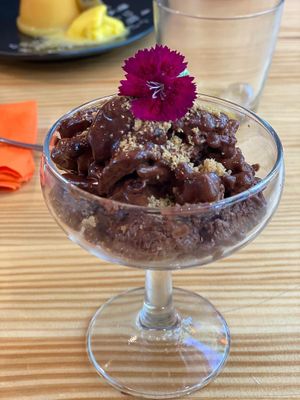 Mousse de chocolate  at TOFU Girona in Girona