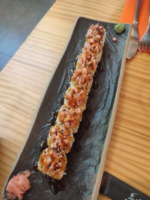 Spicy tuna vegana at TOFU Girona in Girona