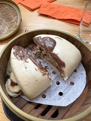 Nutella bao (vegan)  at TOFU Girona in Girona