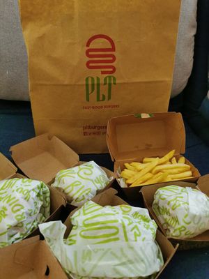 plt burgers and fries at PLT in Kuwait City