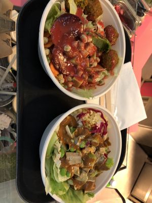Soya-Power Bowl und Falafel-Freunde Bowl  at immergrün in Karlsruhe