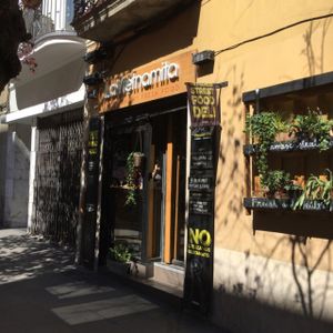 outside at LaVietnamita in Barcelona