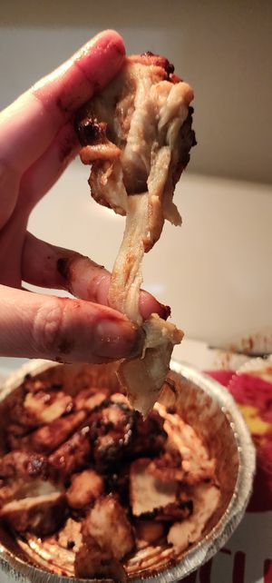 Wet, uncooked dough at Pizza Twist in Lynnwood