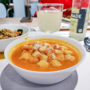 Vegan-friendly soup of the day €1.95 at IKEA in Karlsruhe