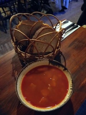 Bean soup and homemade bread at The Rosemary in South East London