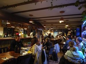 Dining room with live band at The Rosemary in South East London