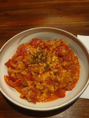 Hungarian ratatouille added egg additional at The Rosemary in South East London